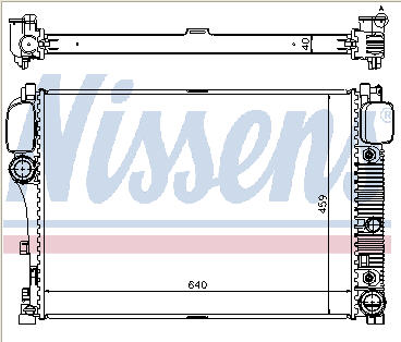 W221 РАДИАТОР ОХЛАЖДЕН (NISSENS) (см.каталог) 05- 2215000003/2215000503/2215002603 MD22105-910