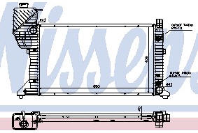 SPRINTER РАДИАТОР ОХЛАЖДЕН (NISSENS) (AVA) (см.каталог) 94- 9015003400 MDSPR94-910