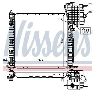 VITO {VIANO} РАДИАТОР ОХЛАЖДЕН (NISSENS) (NRF) (GERI) (см.каталог) 96- 6385012801 MDVIT96-910