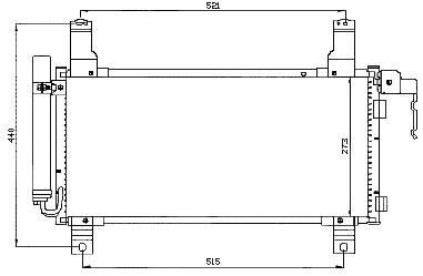 6 КОНДЕНСАТОР КОНДИЦ (NISSENS) (AVA) (см.каталог) 02- 94792 MZ00602-931