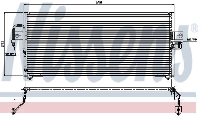 ALMERA КОНДЕНСАТОР КОНДИЦ (NISSENS) (AVA) (см.каталог) 95-96 94361 NNALM95-930