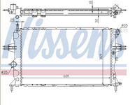 ASTRA {+ZAFIRA} РАДИАТОР ОХЛАЖДЕН (NISSENS) (см.каталог) 98- 1330208 OPAST98-912