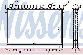 FRONTERA РАДИАТОР ОХЛАЖДЕН (NISSENS) (AVA) (см.каталог) 91-94 1300121/91146914 OPFRT91-911