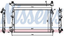 VECTRA {+SIGNUM} РАДИАТОР ОХЛАЖДЕН (NISSENS) (AVA) (см.каталог) 02- 1300244 OPVCA02-910