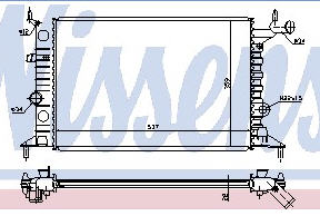 VECTRA РАДИАТОР ОХЛАЖДЕН (NISSENS) (NRF) (GERI) (см.каталог) 96- 90528302 OPVCA96-910