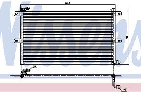IBIZA {CORDOBA/POLO CLASSIC 96-/INCA} КОНДЕНСАТОР КОНДИЦ (NISSENS) (AVA) (см.каталог) 93- 6K0820413A/6K0820413C SEIBZ93-930