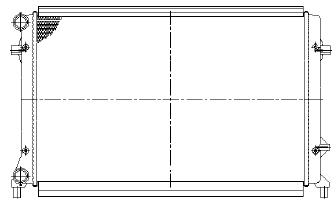 GOLF {+ AU A3 03-/ SD OCTAVIA 04-/PASSAT 05-} РАДИАТОР ОХЛАЖДЕН (NISSENS) (AVA) (см.каталог) 04- 1K0121251P VWGLF04-910