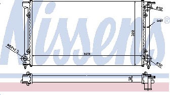 GOLF {JETTA/SE TOLEDO 91-} РАДИАТОР ОХЛАЖДЕН (NISSENS) (NRF) (GERI) (см.каталог) 84-91 1L0121253B/321121253AL VWGLF84-910