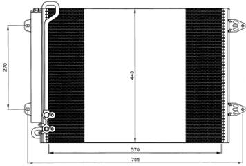 PASSAT КОНДЕНСАТОР КОНДИЦ (NISSENS) (AVA) (см.каталог) 05- 3C0820411C VWPAS05-930