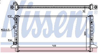 PASSAT РАДИАТОР ОХЛАЖДЕН (NISSENS) (NRF) (GERI) (см.каталог) 93-96 3AO121253AB VWPAS93-911