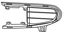 SHARAN {FD GALLAXY/ST ALHAMBRA} РЕШЕТКА БАМПЕРА ПЕРЕДН ЛЕВ 95-99 1004057 VWSRN95-190-L