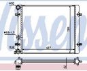 OCTAVIA {VW BORA 98-/GOLF IV 97-/SE TOLEDO 99-} РАДИАТОР ОХЛАЖДЕН (NISSENS) (AVA) (см.каталог) 96-01 1J0121253G/1J0121253K SDOCT96-910